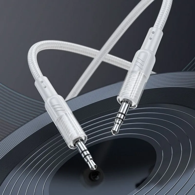HOCO kabl AUX Audio Dzek 3,5mm na 3,5mm UPA27 1,2m sivi