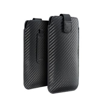 KARBONSKA UNIVERZALNA futrola sa dzepom - Velicina 17 - za SAMSUNG A02s / A03s / A05 / A05s / A12 / A15 / A21s / A25 / A32 5G / A42 5G / A72 5G / M12 XIAOMI Redmi 9A / 9AT / 9c / Note 10 PRO / Mi11 OPPO A52 / A72 / A92 REALME 7i VIVO Y52 5G / Y72 5G