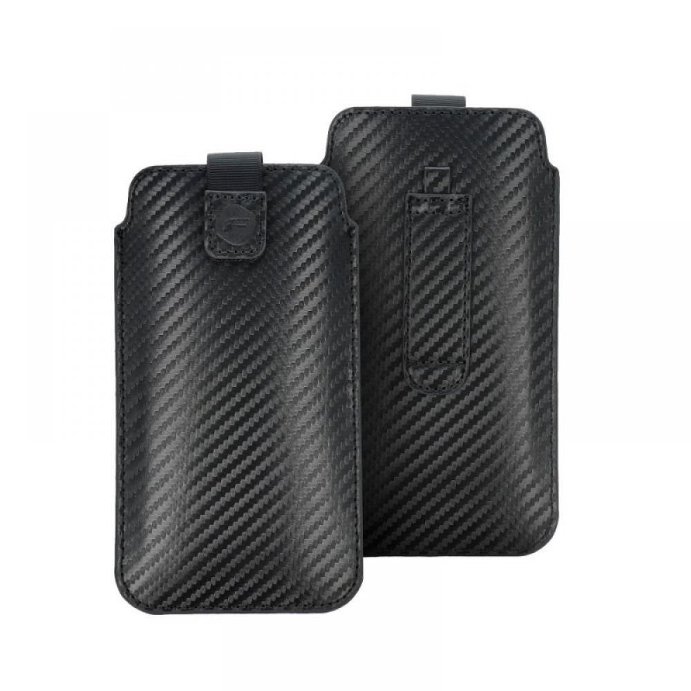 KARBONSKA UNIVERZALNA futrola sa dzepom - Velicina 17 - za SAMSUNG A02s / A03s / A05 / A05s / A12 / A15 / A21s / A25 / A32 5G / A42 5G / A72 5G / M12 XIAOMI Redmi 9A / 9AT / 9c / Note 10 PRO / Mi11 OPPO A52 / A72 / A92 REALME 7i VIVO Y52 5G / Y72 5G