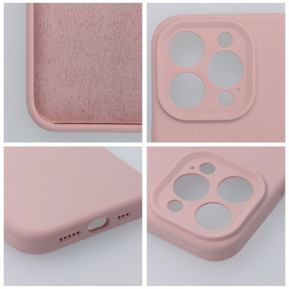 Futrola SILICONE 2mm IPHONE 16 Pro puder roze