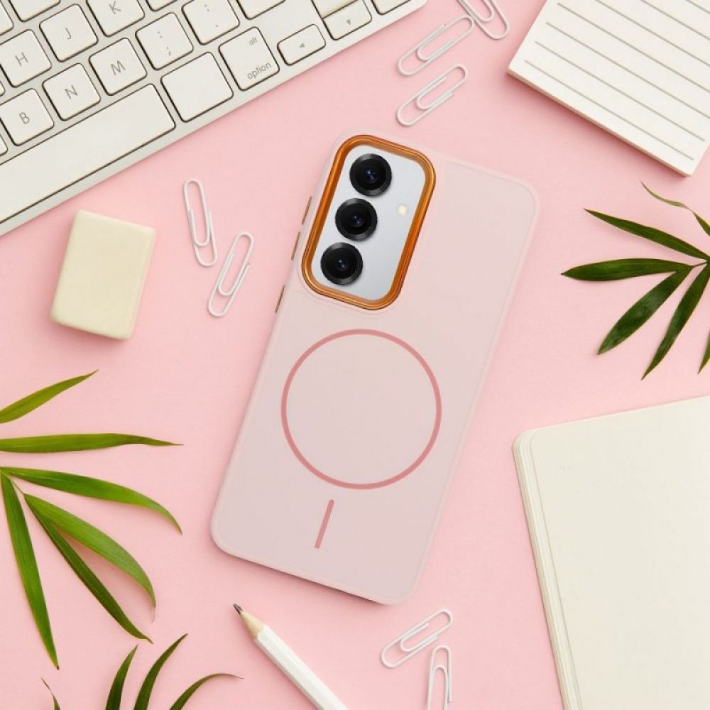 Futrola FRAME MagSafe za SAMSUNG A56 puder roze