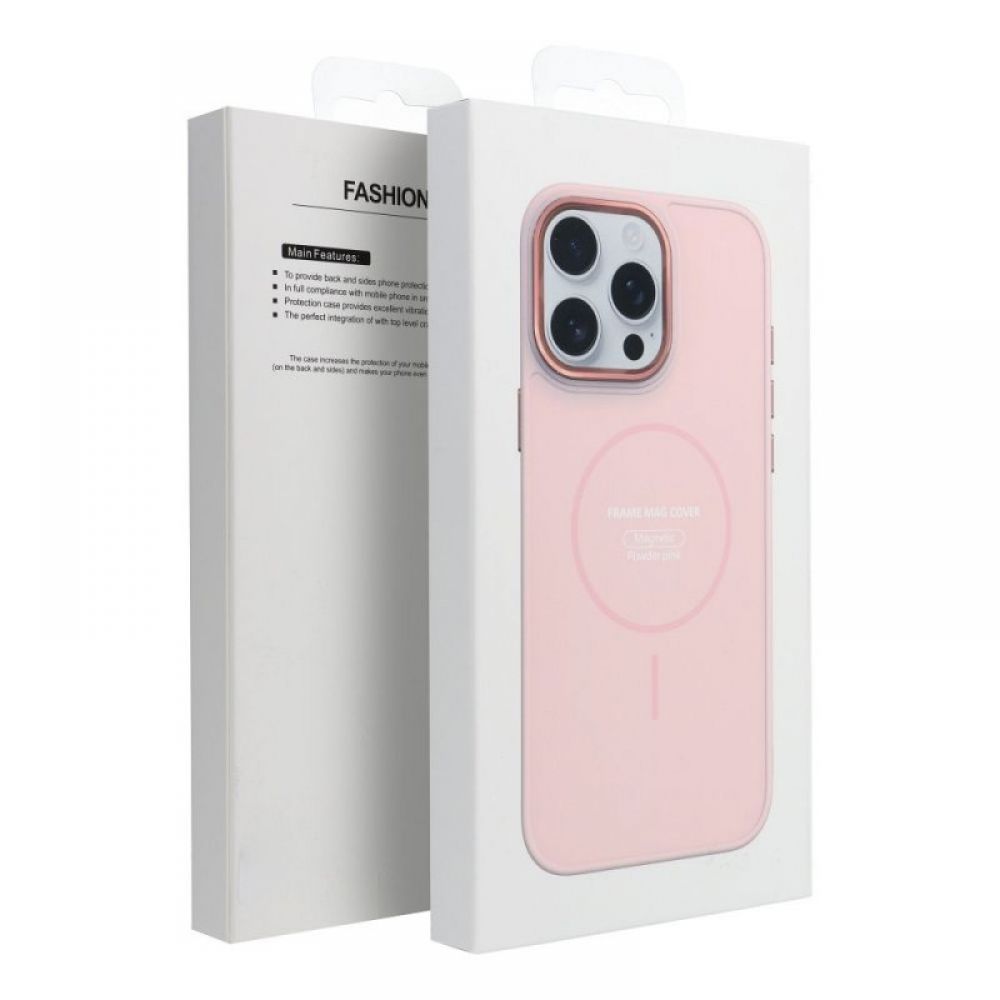 Futrola FRAME MagSafe za SAMSUNG A56 puder roze