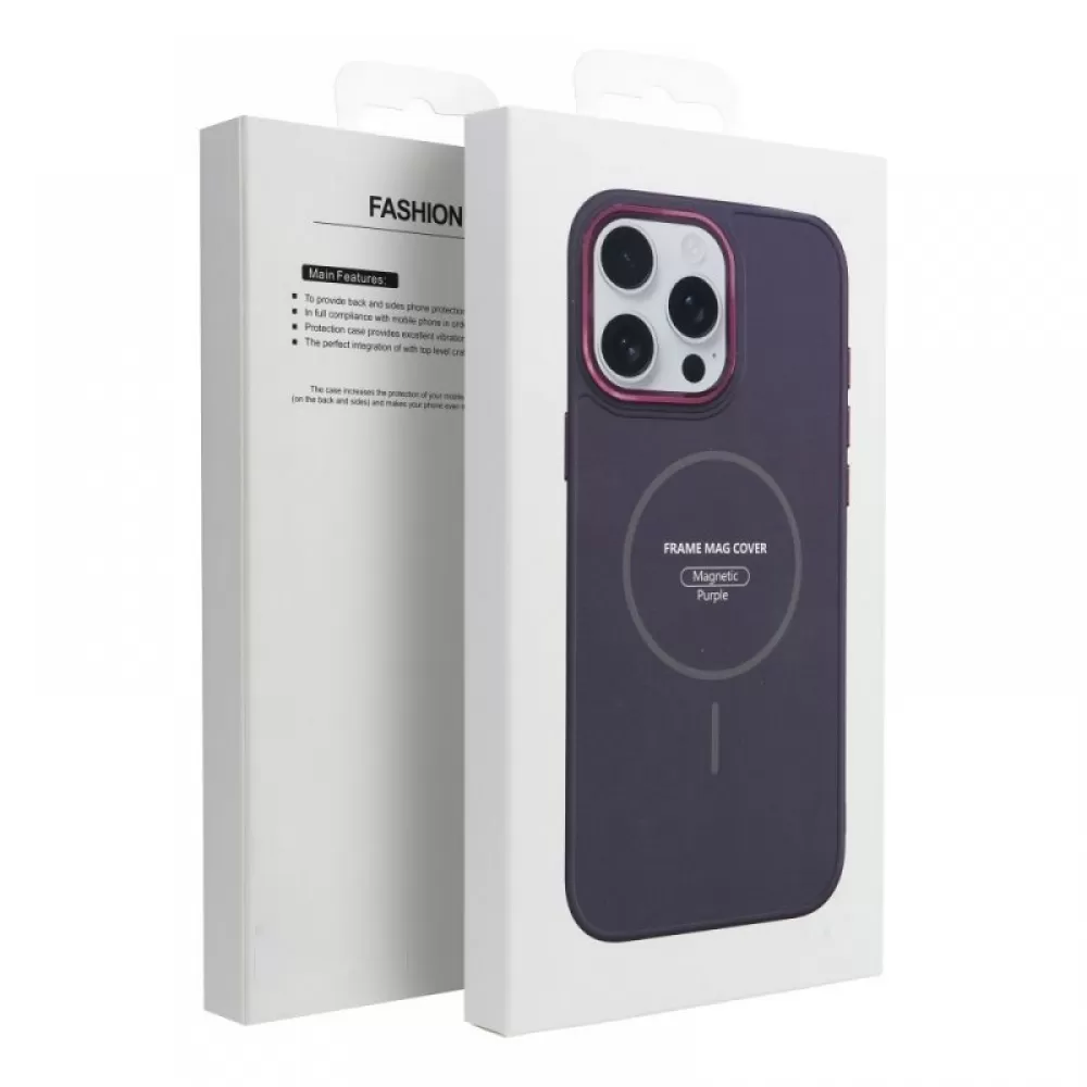 Futrola FRAME MagSafe za SAMSUNG A56 ljubicasta