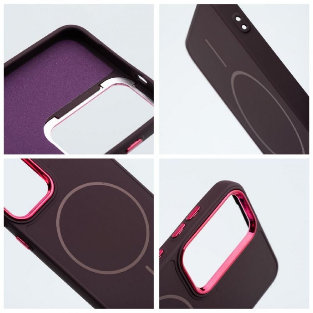 Futrola FRAME MagSafe za IPHONE 16 ljubicasta