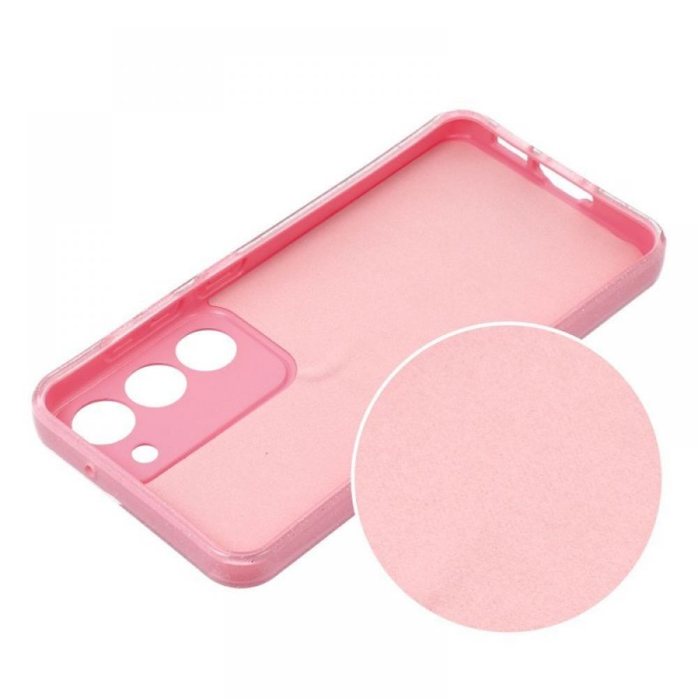 Futrola CLEAR CASE 2MM BLINK za XIAOMI Redmi NOTE 14 5G roze
