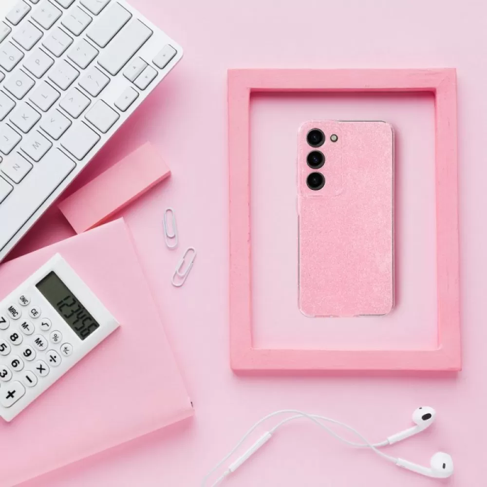 Futrola CLEAR CASE 2MM BLINK za SAMSUNG A36 5G roze
