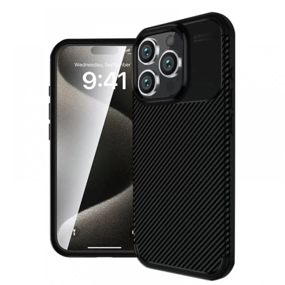 Silikonska futrola AUTO FOCUS LINE za Xiaomi Redmi A5 (171,7 x 77,8 x 8,26) crna