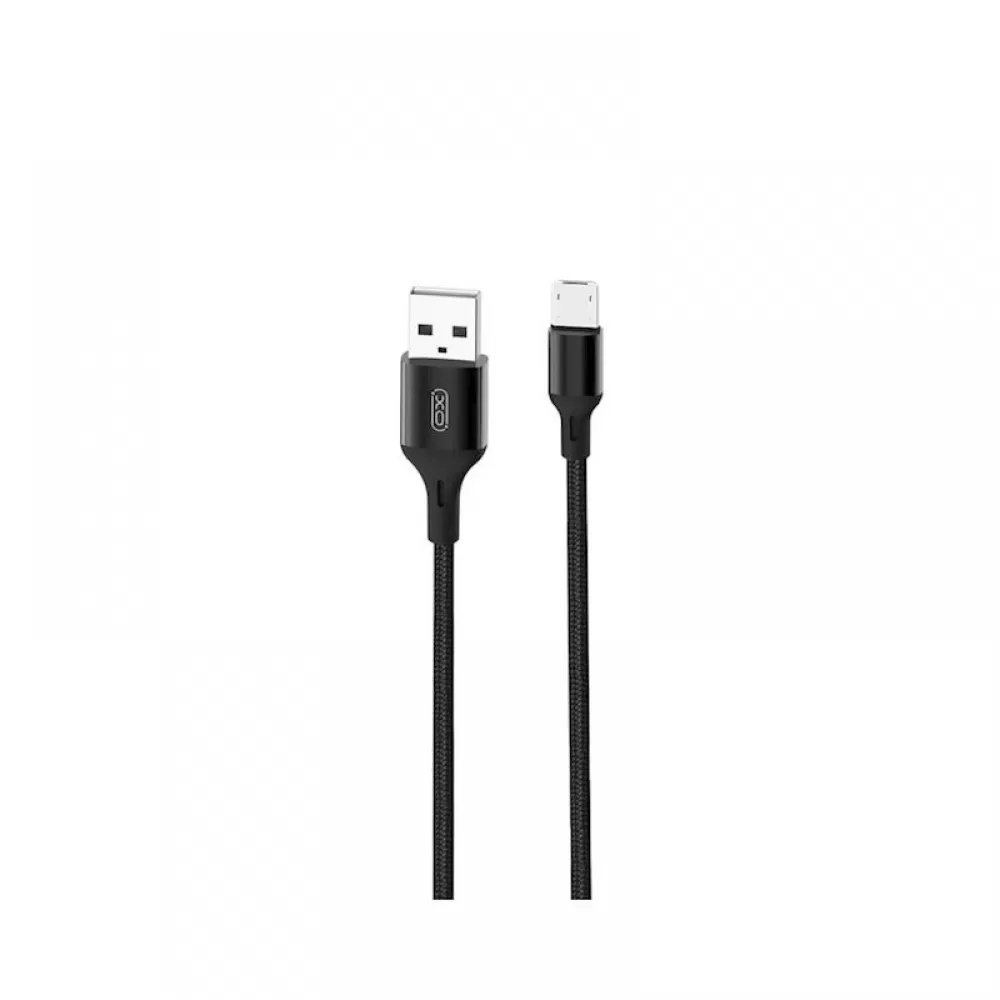 XO kabl NB143 USB - microUSB 2,0 m 2,4A crni