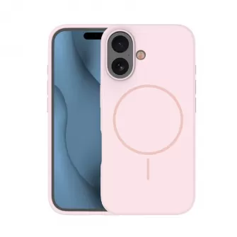 Futrola Silicone Thin Mag za iPhone 16e svetloruzicasta