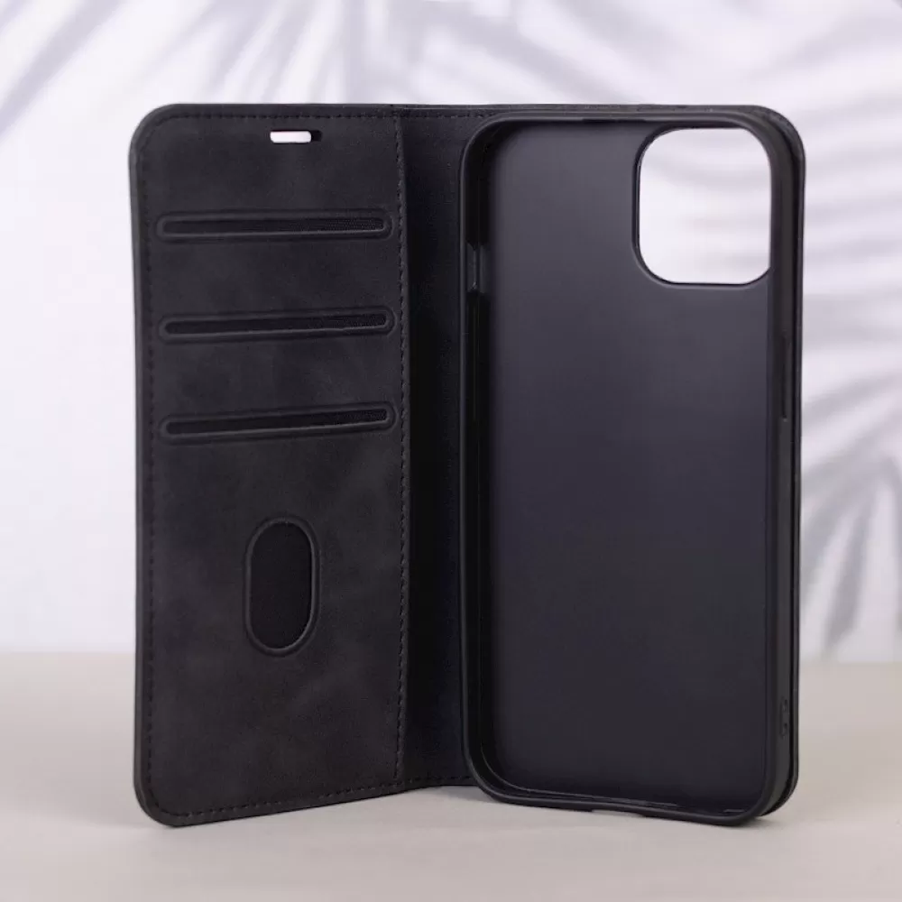 Futrola Smart Suede za Xiaomi Redmi 14C 4G/ 14C 5G / Redmi A4 / POCO C75 crna