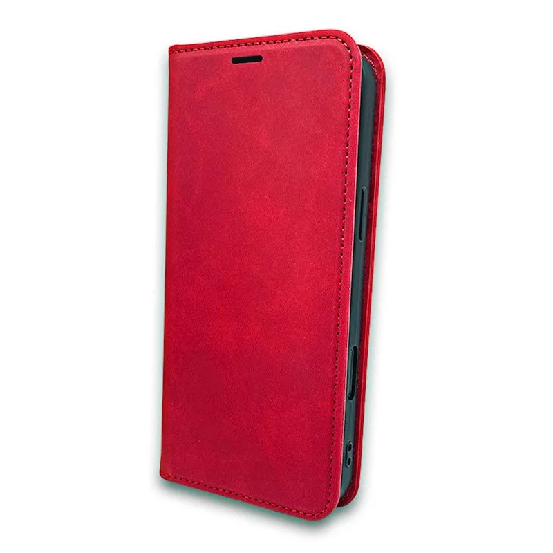 Futrola Smart Suede za Samsung Galaxy S25 crvena
