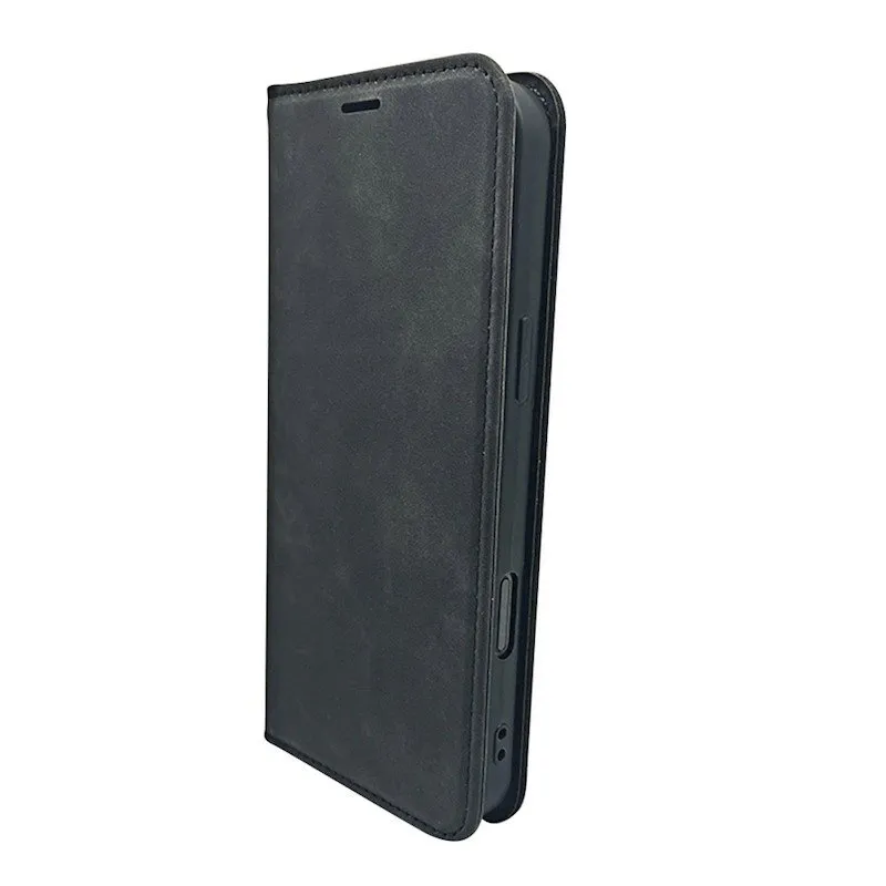 Futrola Smart Suede za Samsung Galaxy A06 4G / A06 5G crna