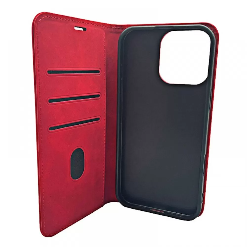Futrola Smart Suede za iPhone 16 Plus (6.7) crvena