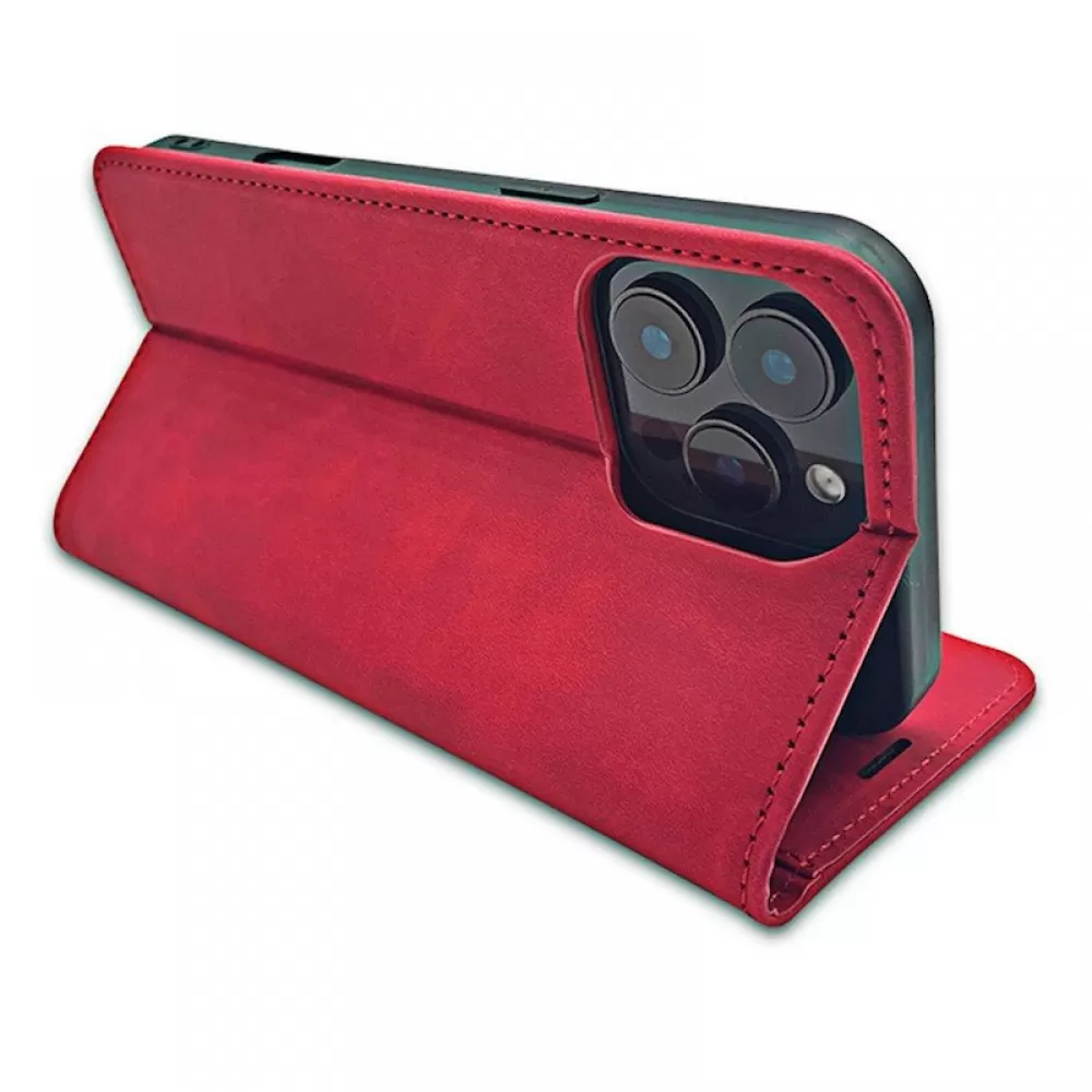 Futrola Smart Suede za iPhone 16 Plus (6.7) crvena