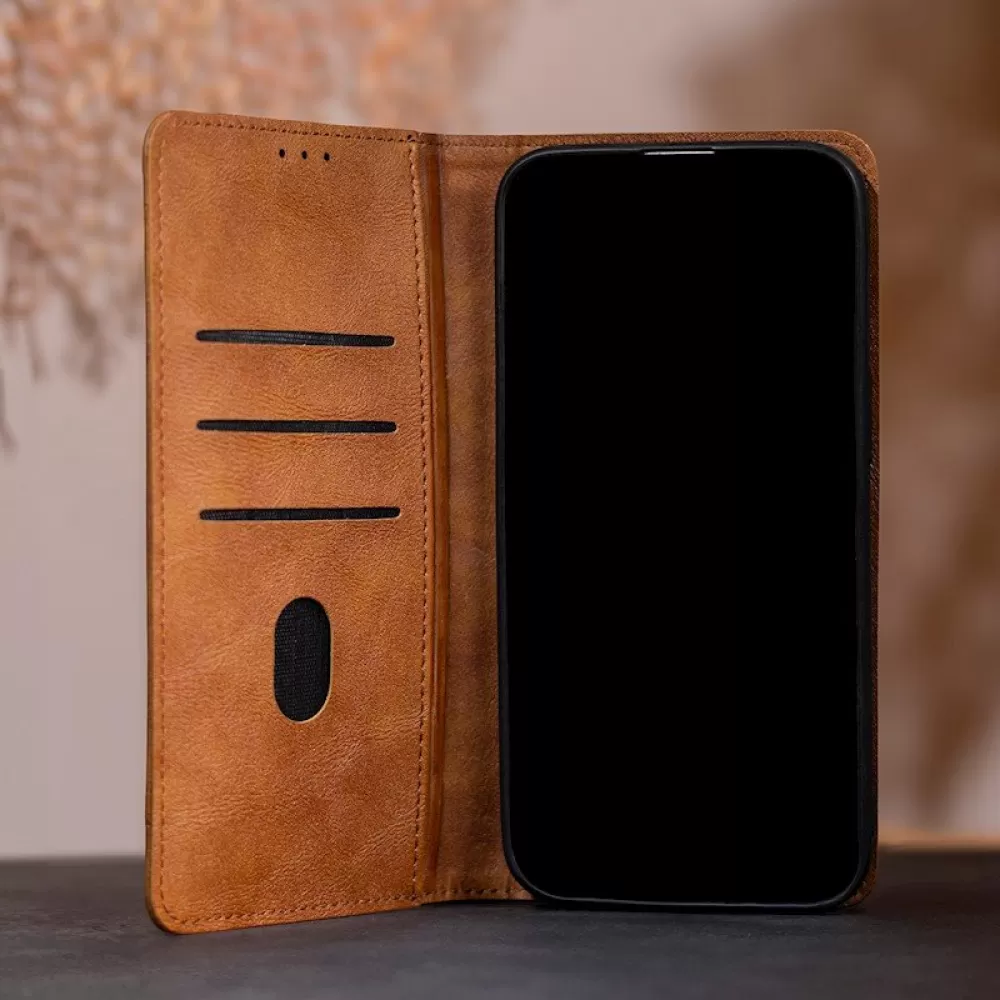 Futrola Smart Seam za Xiaomi Redmi Note 14 Pro 5G braon