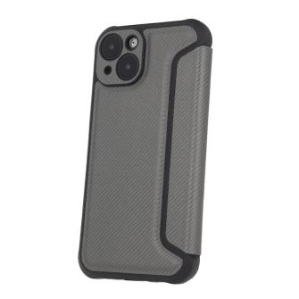 Futrola flip RAZOR BOOK (Smart Carbon case) za Samsung Galaxy A36 5G / A56 5G srebrna