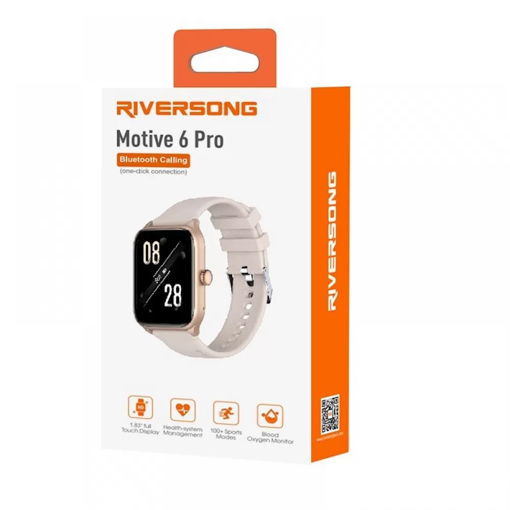 Riversong pametni sat Motive 6 Pro ruzicasto zlatni SW62
