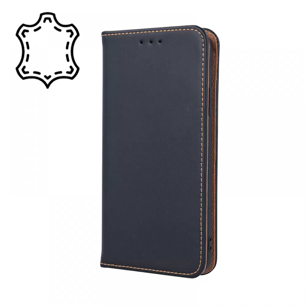 Futrola Genuine Leather Smart Pro za iPhone 16 (6.1) crna