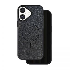 Futrola Glitter MagSafe za iPhone 15 (6.1) crna