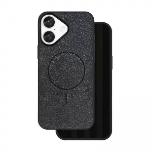 Futrola Glitter MagSafe za iPhone 14 (6.1) crna