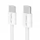 Usb kabal KONFULON DC61 FAST CHARGE 60W Type C na Type C beli