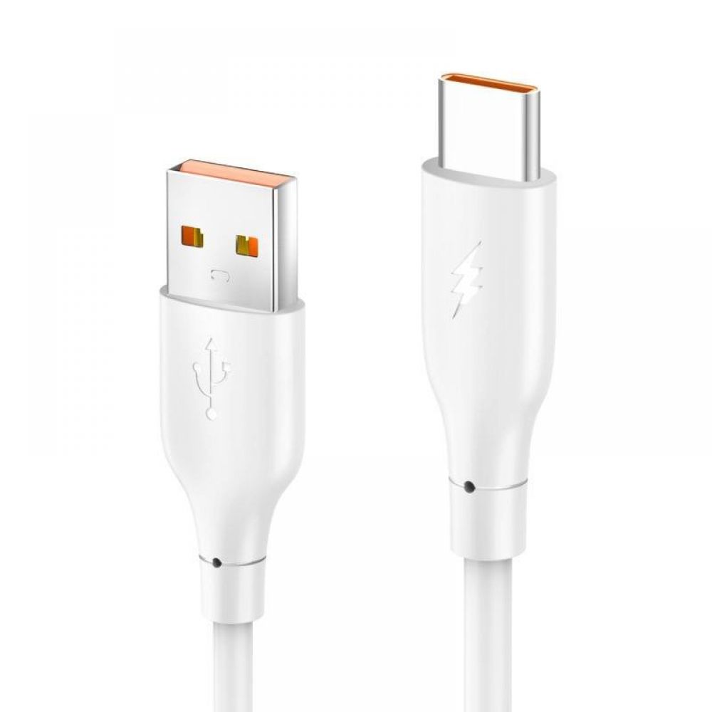 Usb kabal KONFULON DC65 3.0A 18W USB na Type C beli