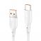 Usb kabal KONFULON DC65 3.0A 18W USB na Type C beli