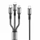 Usb kabal KONFULON DC62 FAST CHARGE 3in1 60W 1.2m crni