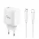 Kucni punjac KONFULON JOKO JK91 + DC66 FAST CHARGE PD 20W Type C na Lightning beli
