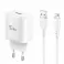 Kucni punjac KONFULON JOKO JK90 + DC64 FAST CHARGE QC 20W USB na Lightning beli