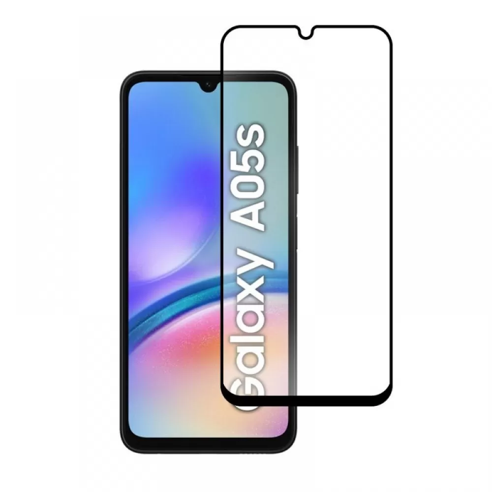 Zastitno staklo Blue Star za Samsung A05s potpuno pokrivanje (puno lepljenje sa okvirom/mala velicina) - crno