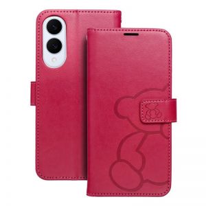 Futrola flip MEZZO BOOK za SAMSUNG S25 Edge teddy bear magenta