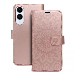 Futrola flip MEZZO BOOK za SAMSUNG S25 Edge mandala roze-zlatna
