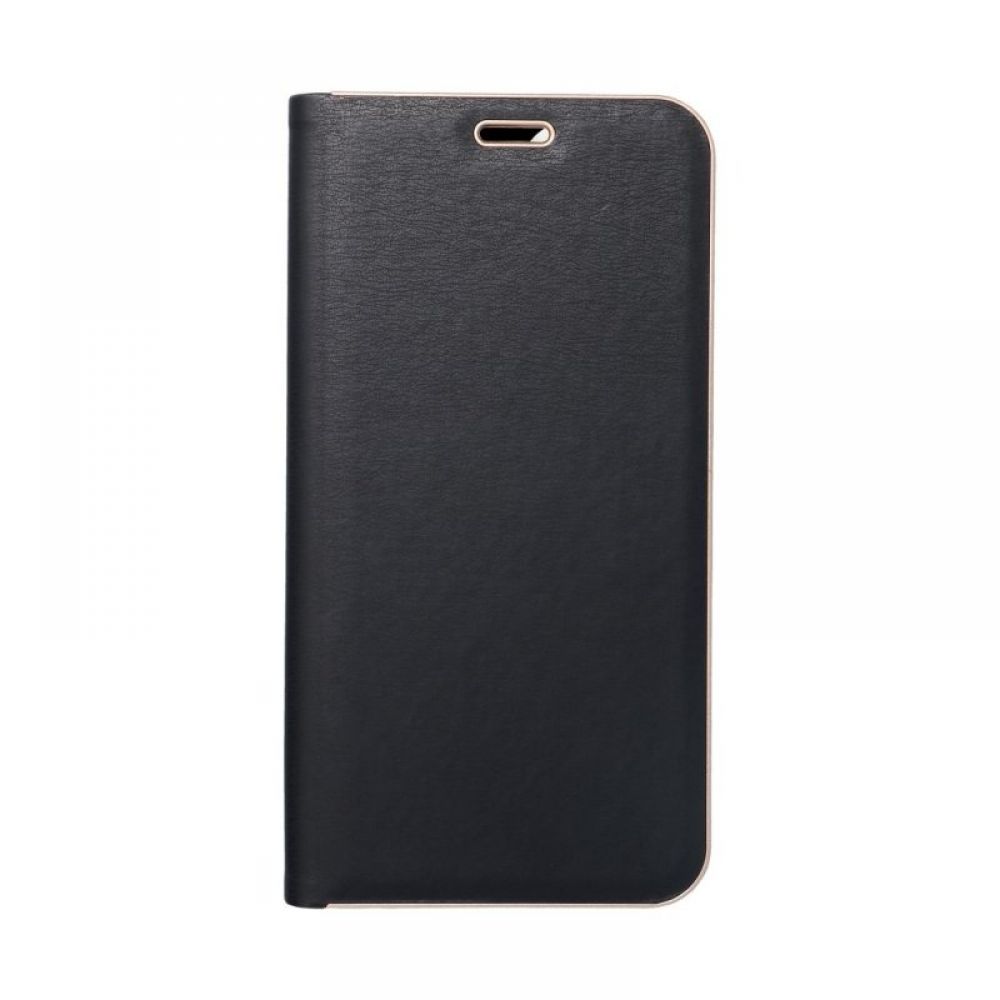 Futrola LUNA BOOK GOLD za SAMSUNG S25 Edge crna