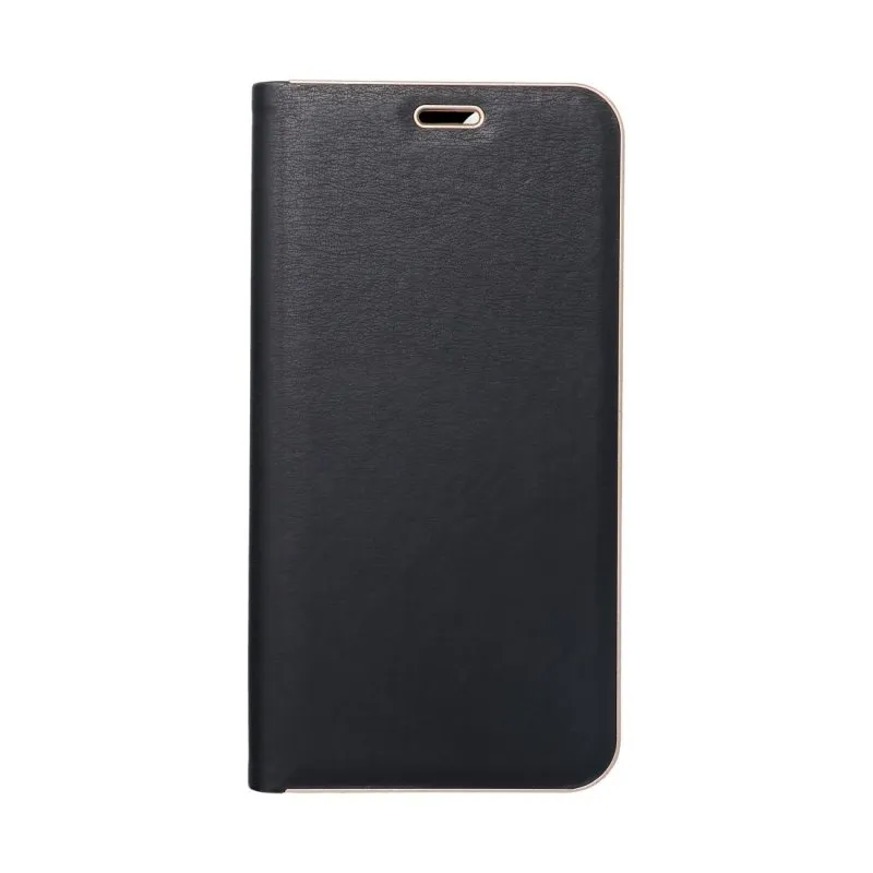 Futrola flip LUNA BOOK CARBON za SAMSUNG S25 Edge crna