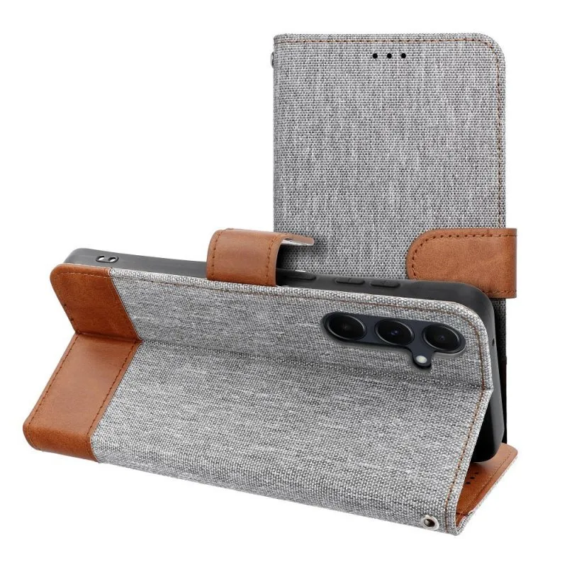 Futrola JEANS Book SAMSUNG S25 Edge siva