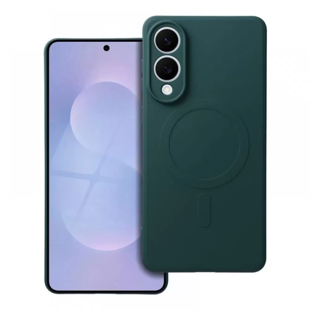 Futrola Silicone Mag Cover za SAMSUNG S25 Edge tamnozelena