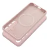 Futrola SILICONE 2mm za SAMSUNG S25 Edge kompatibilna sa MagSafe puder roze