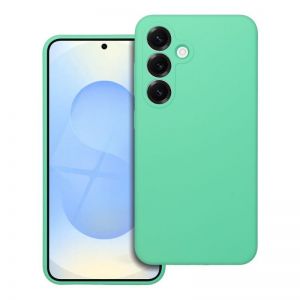 Futrola SILICONE 2mm za SAMSUNG S25 Edge kompatibilna sa MagSafe mentol-zelena