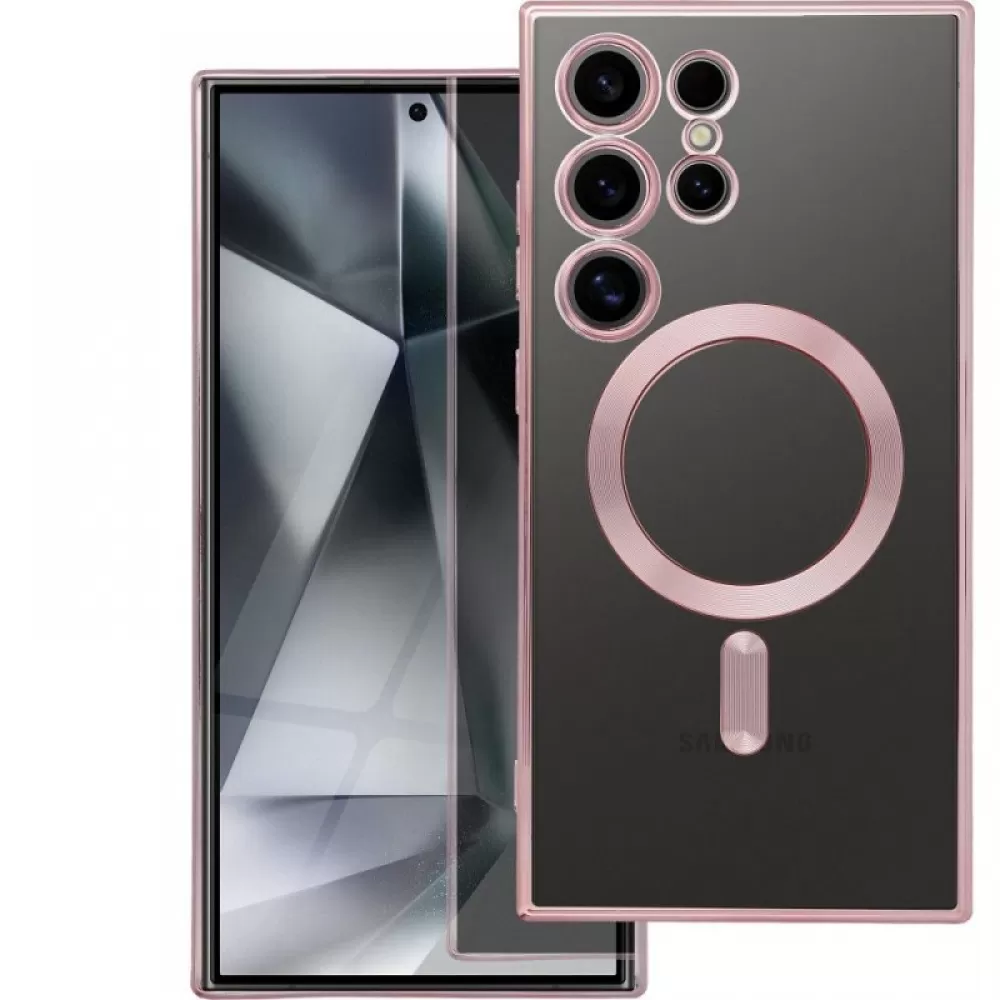 Futrola Electro Mag Cover za SAMSUNG S25 Edge roze-zlatna