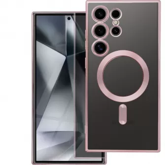 Futrola Electro Mag Cover za SAMSUNG S25 Edge roze-zlatna