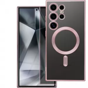 Futrola Electro Mag Cover za IPHONE 17 Pro Max (celi prsten) roze-zlatna