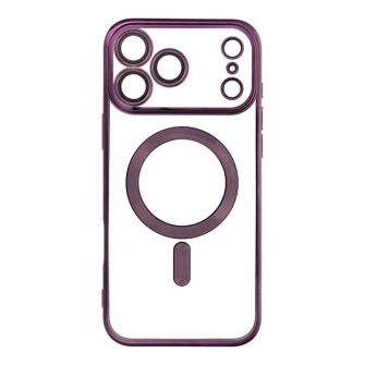 Futrola Electro Mag Cover za IPHONE 17 Pro Max (celi prsten) tamnoljubicasta