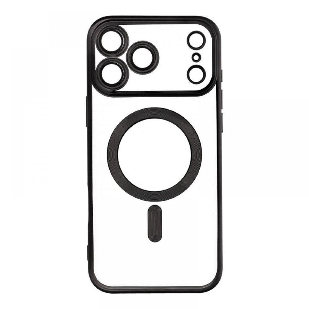Futrola Electro Mag Cover za IPHONE 17 Pro Max (celi prsten) crna