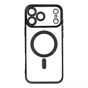 Futrola Electro Mag Cover za IPHONE 17 Pro Max (celi prsten) crna