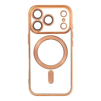 Futrola Electro Mag Cover za IPHONE 17 Pro (celi prsten) zlatna