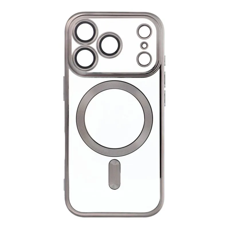 Futrola Electro Mag Cover za iPhone 17 Pro / iPhone 18 Pro (celi prsten) sivo-titanijumska