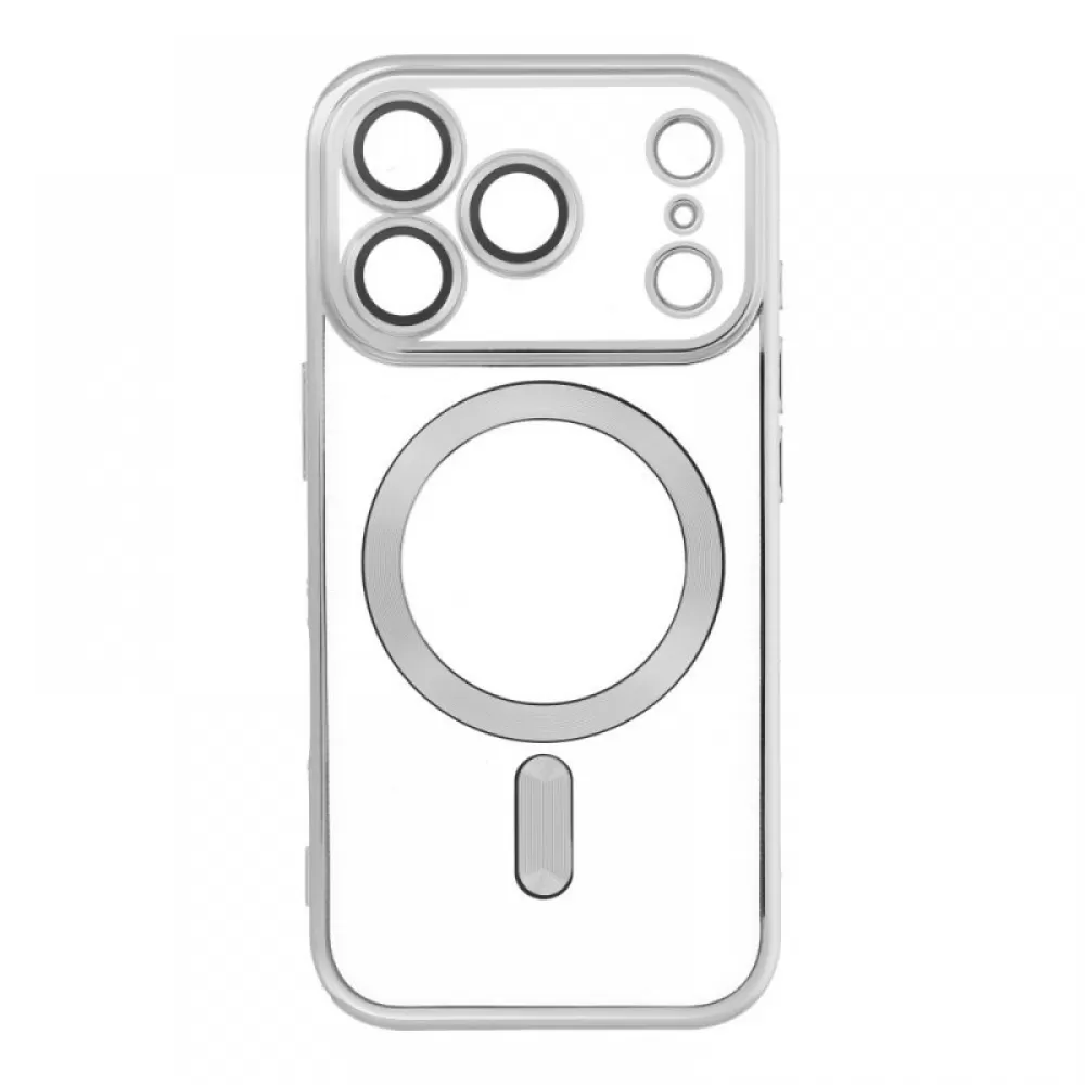 Futrola Electro Mag Cover za IPHONE 17 Pro (celi prsten) srebrna