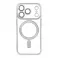 Futrola Electro Mag Cover za IPHONE 17 Pro (celi prsten) srebrna