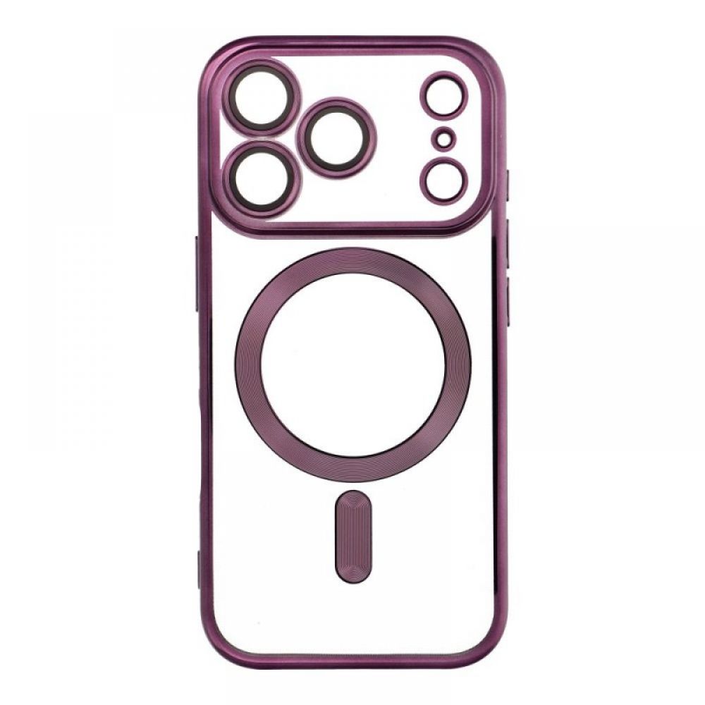 Futrola Electro Mag Cover za IPHONE 17 Pro (celi prsten) tamnoljubicasta
